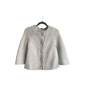 Elegant Gray Women's Cardigan